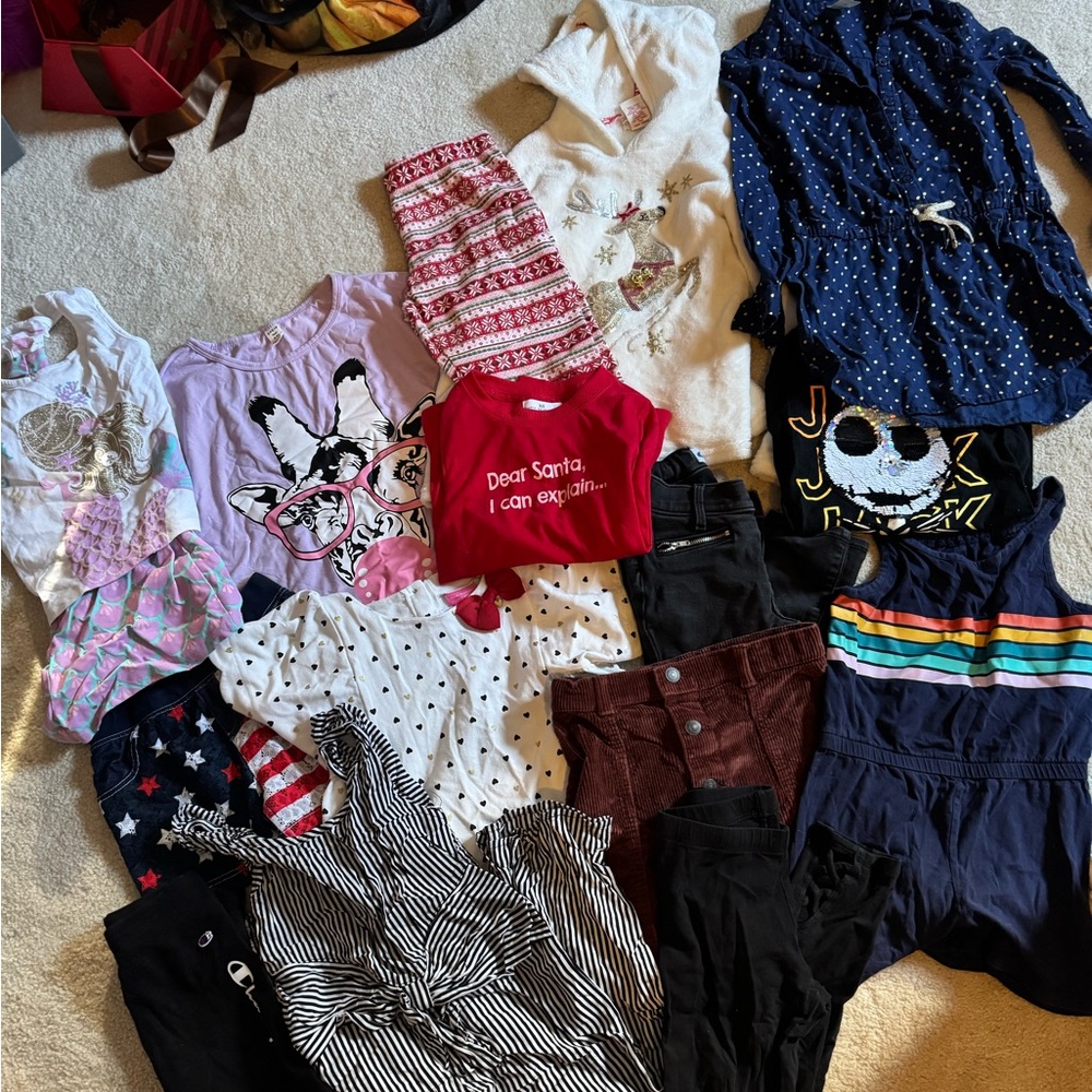 Girls bundle of clothes 7-8